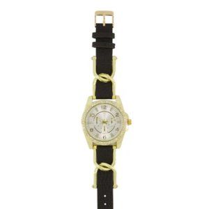 Round Trendy Watch with Bling